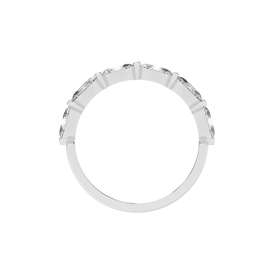 Solstice oval shape eternity Lab diamond ring