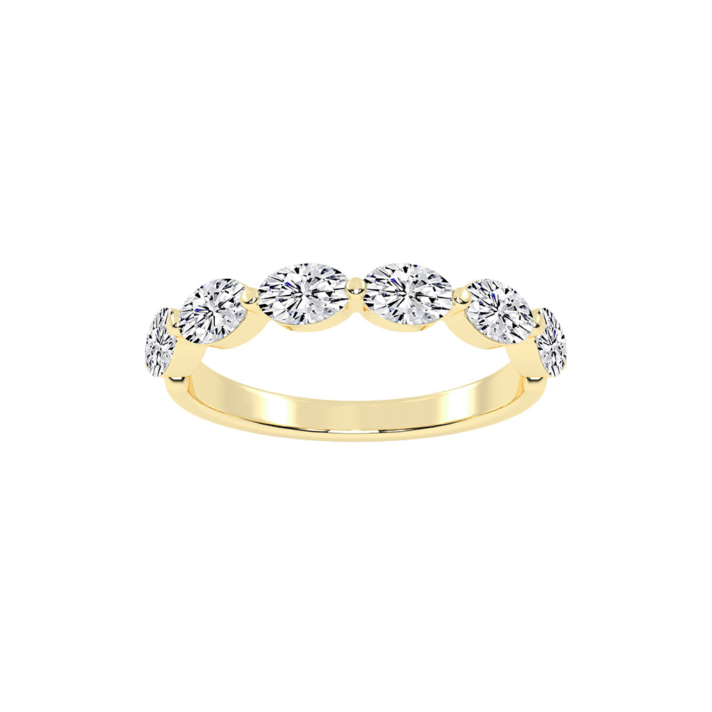 Solstice oval shape eternity Lab diamond ring