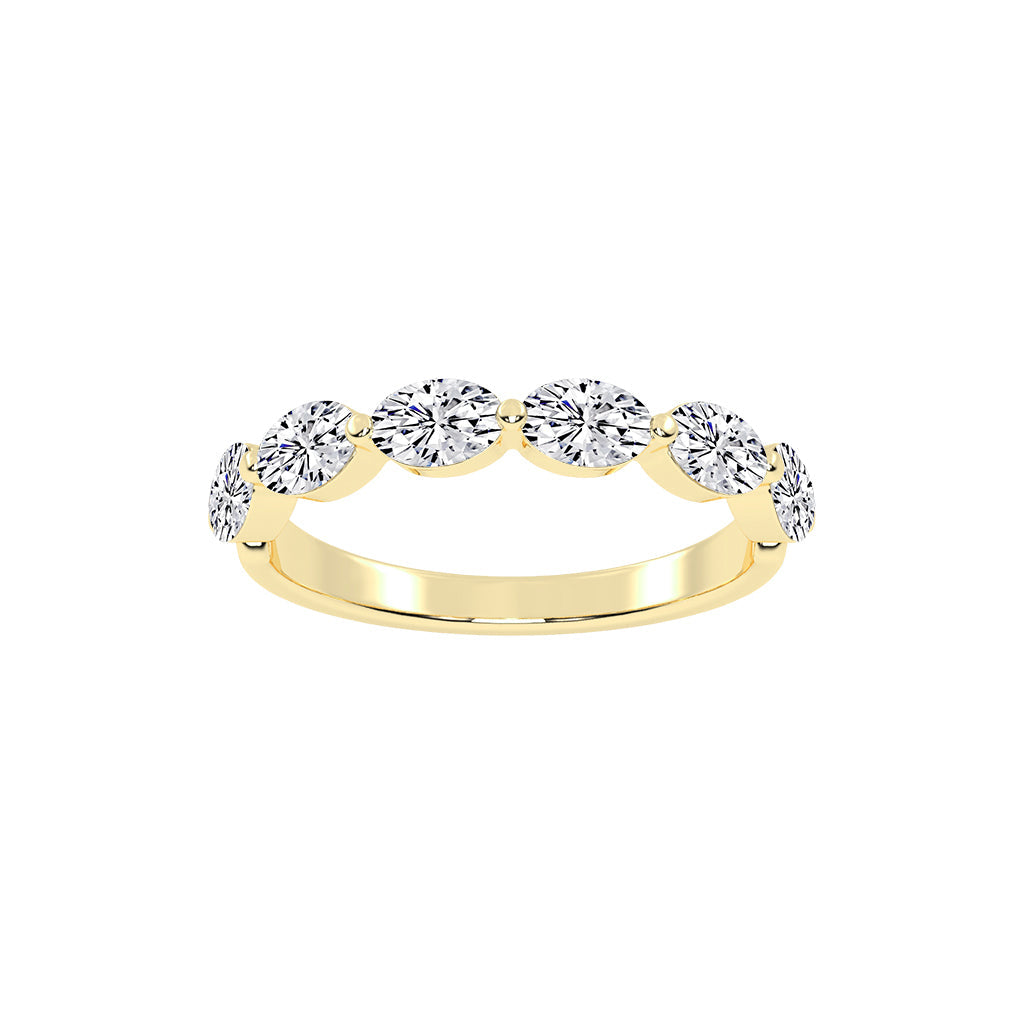 Solstice oval shape eternity Lab diamond ring