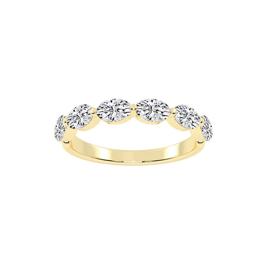 Solstice oval shape eternity Lab diamond ring
