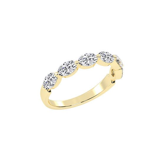 Solstice oval shape eternity Lab diamond ring