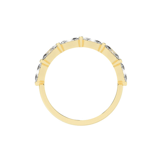 Solstice oval shape eternity Lab diamond ring