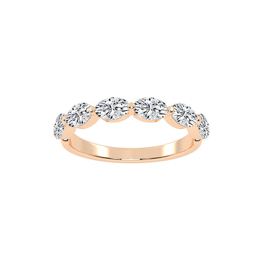 Solstice oval shape eternity Lab diamond ring