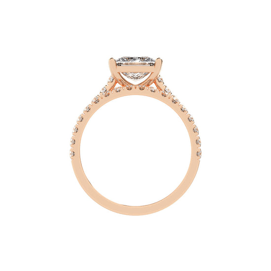 Enamorais princess cut engagement lab diamond ring