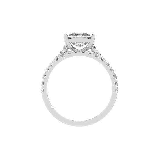 Enamorais princess cut engagement lab diamond ring