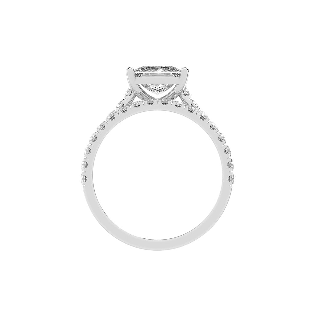 Enamorais princess cut engagement lab diamond ring