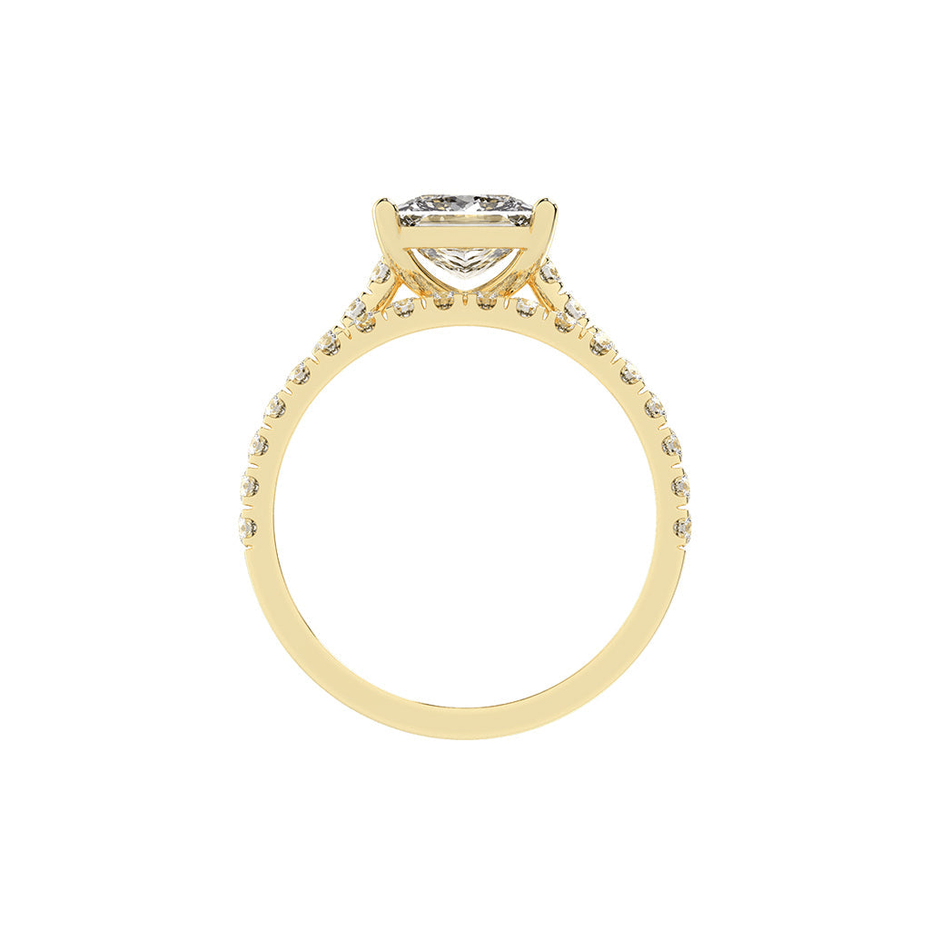Enamorais princess cut engagement lab diamond ring