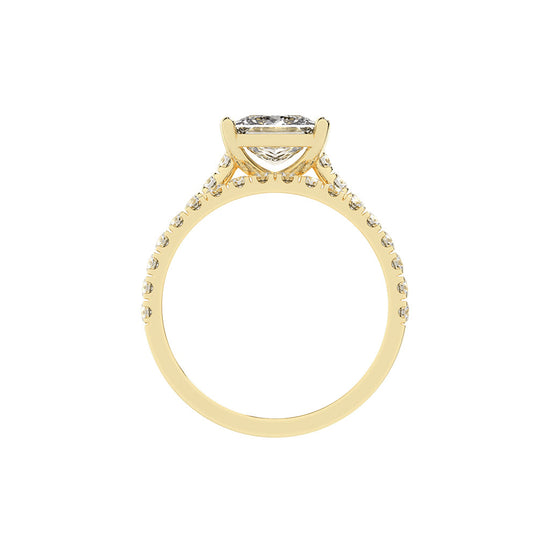 Enamorais princess cut engagement lab diamond ring