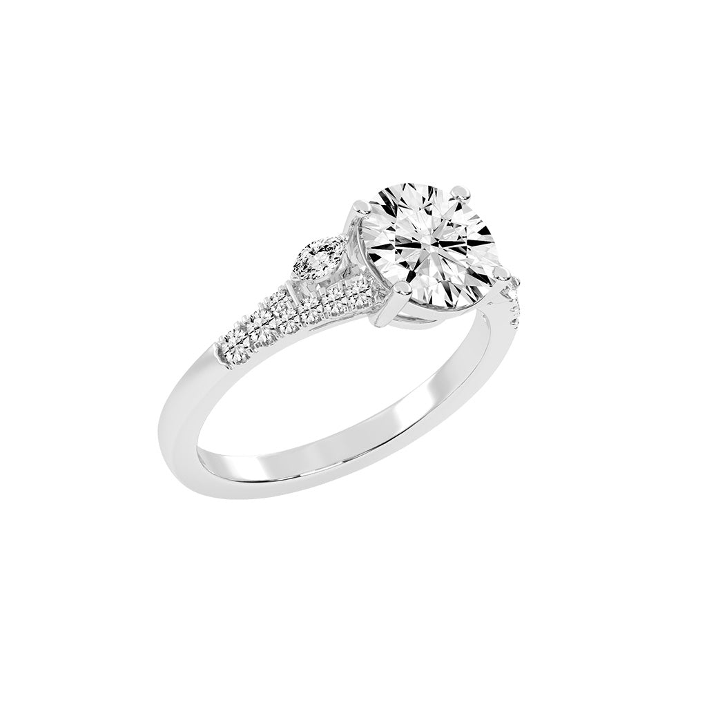 Dazzling Split Shank Engagement Ring