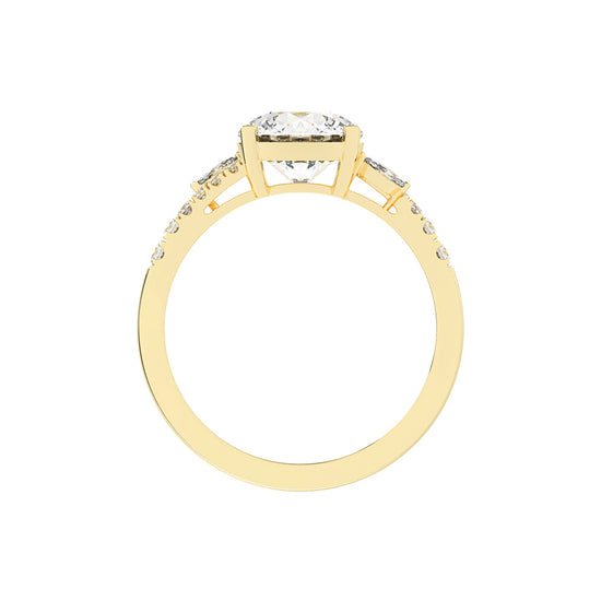Dazzling Split Shank Engagement Ring