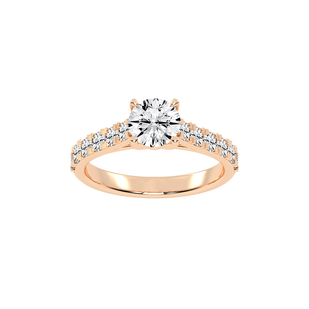 Eternora  four prong round cut engagement ring