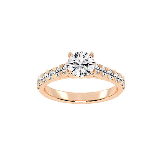 Eternora  four prong round cut engagement ring