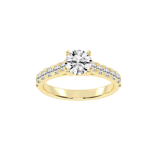 Eternora  four prong round cut engagement ring