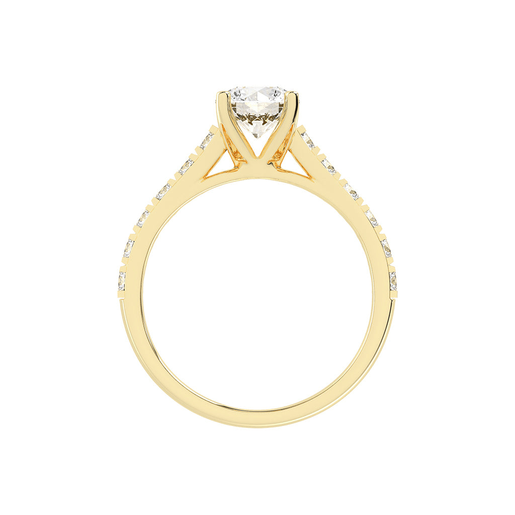 Eternora  four prong round cut engagement ring