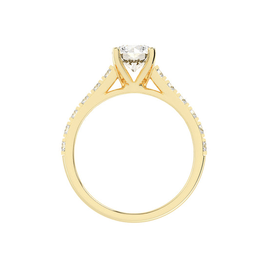 Eternora  four prong round cut engagement ring