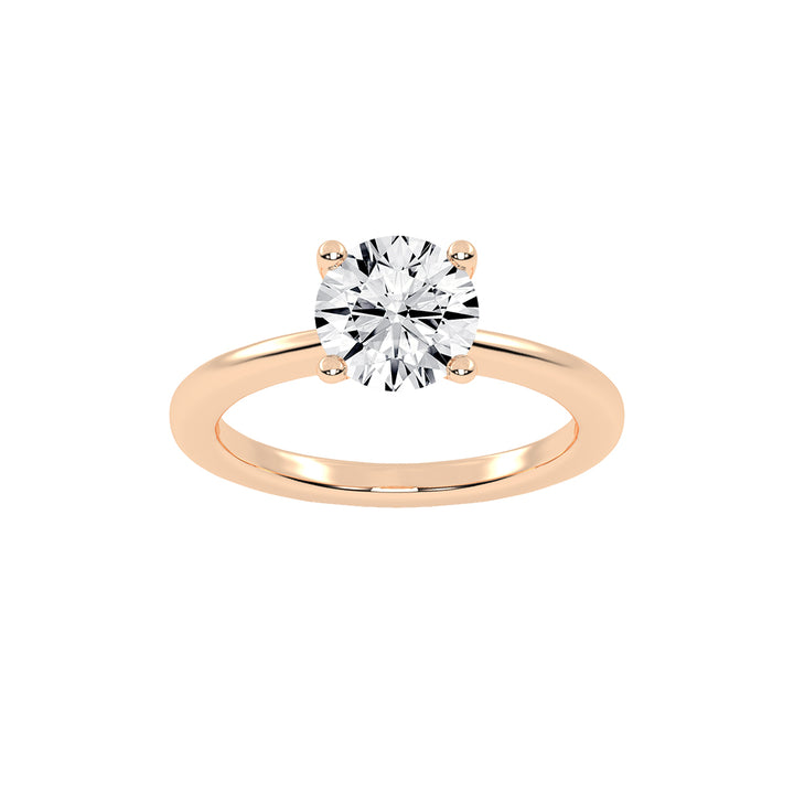 Soliantis round prong solitaire lab diamond ring