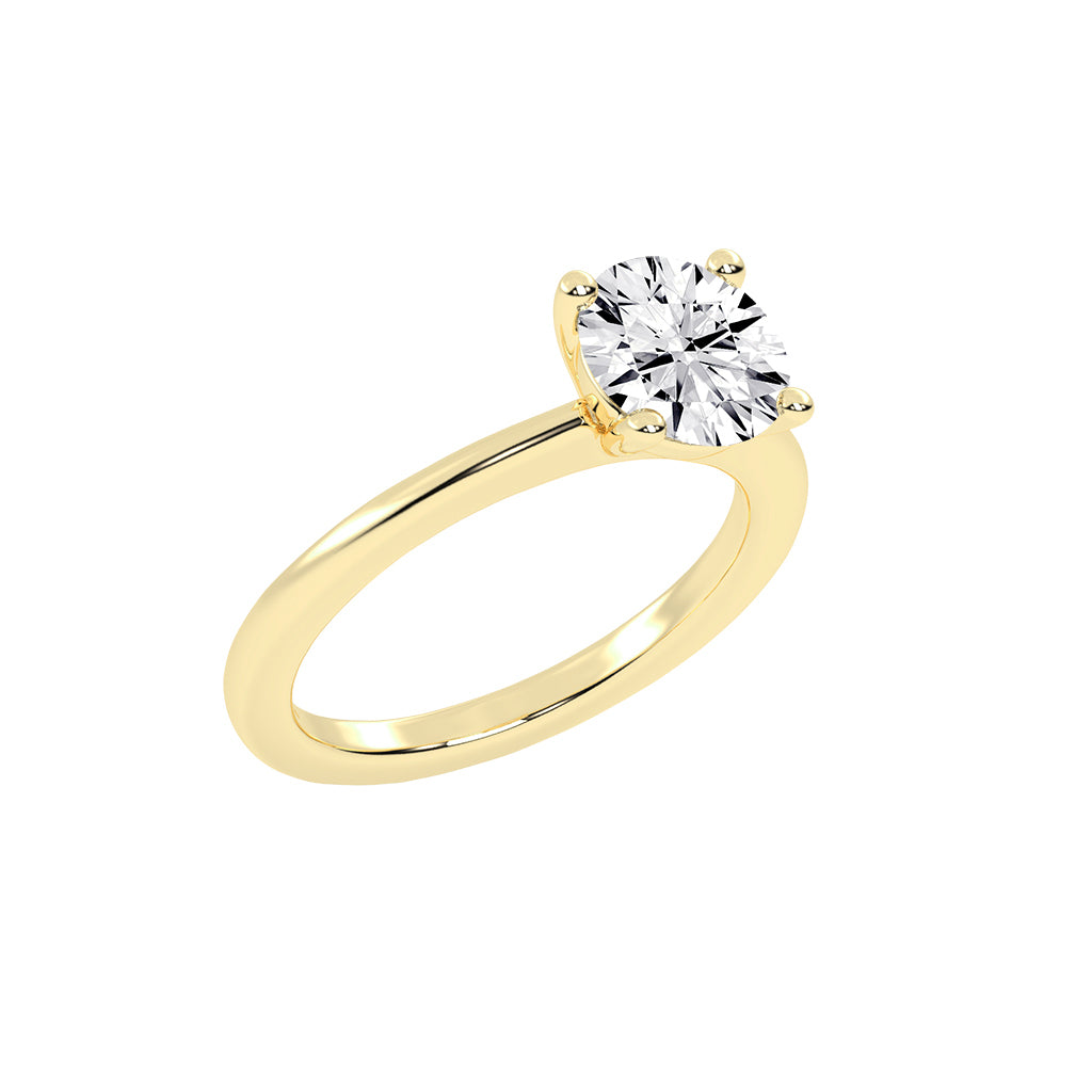 Soliantis round prong solitaire lab diamond ring