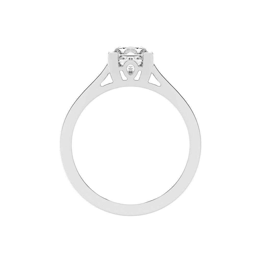 Soladria Split shank princess cut lab diamond ring