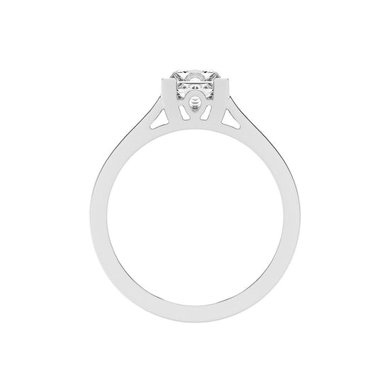 Soladria Split shank princess cut lab diamond ring