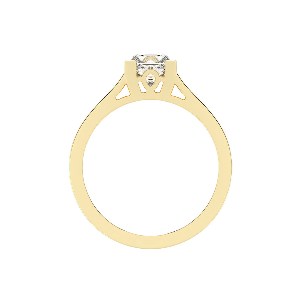 Soladria Split shank princess cut lab diamond ring