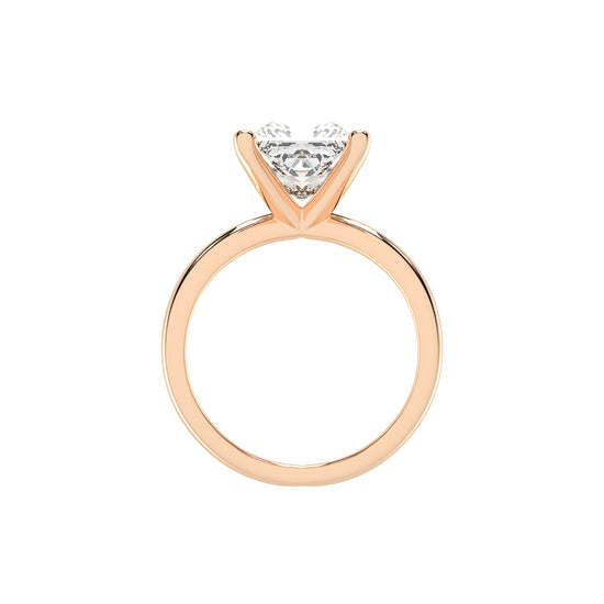 Intertwined Radiance Princess Cut Solitaire Ring