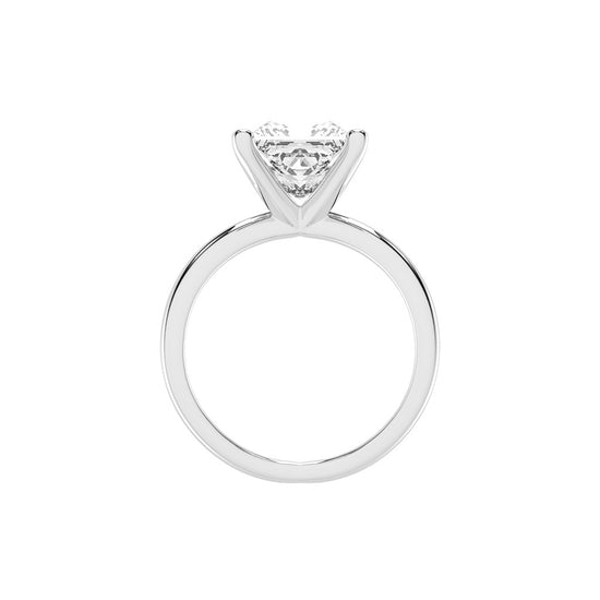 Intertwined Radiance Princess Cut Solitaire Ring