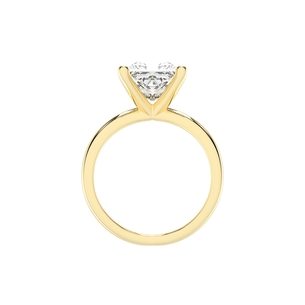 Intertwined Radiance Princess Cut Solitaire Ring