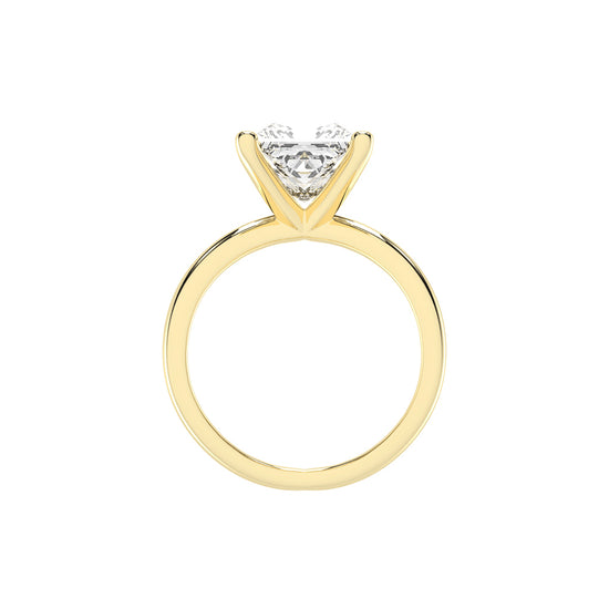 Intertwined Radiance Princess Cut Solitaire Ring
