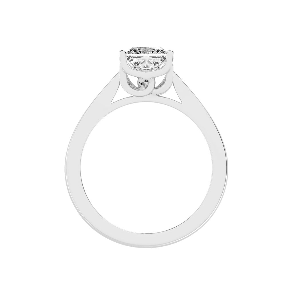 Soloneva Princess cut solitaire lab diamond ring
