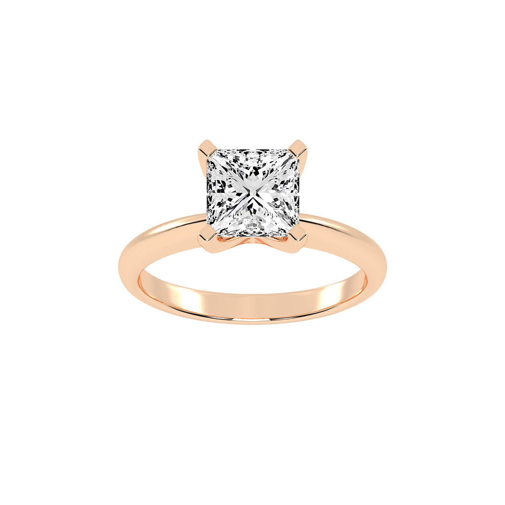 Solavesta Peg head princess cut lab diamond ring