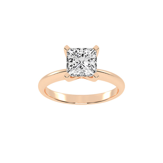 Solavesta Peg head princess cut lab diamond ring