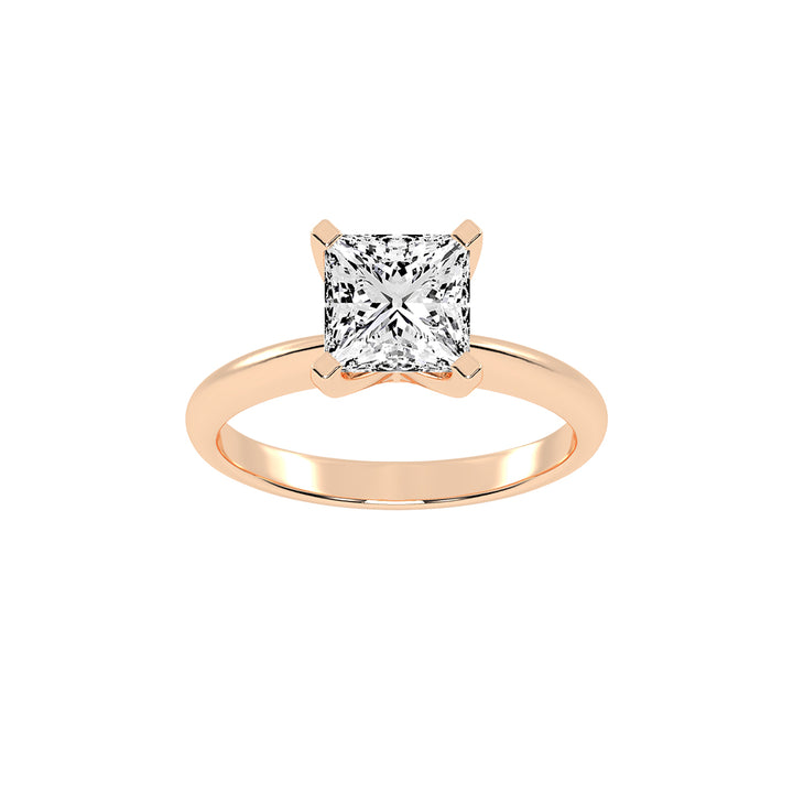 Solavesta Peg head princess cut lab diamond ring