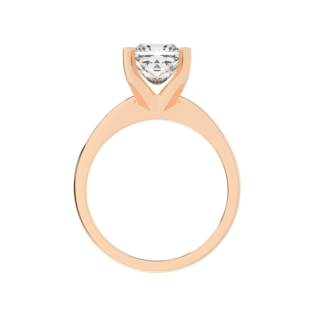 Solavesta Peg head princess cut lab diamond ring