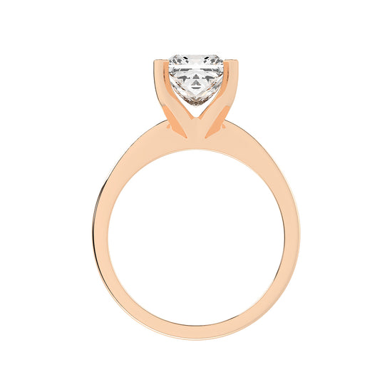 Solavesta Peg head princess cut lab diamond ring