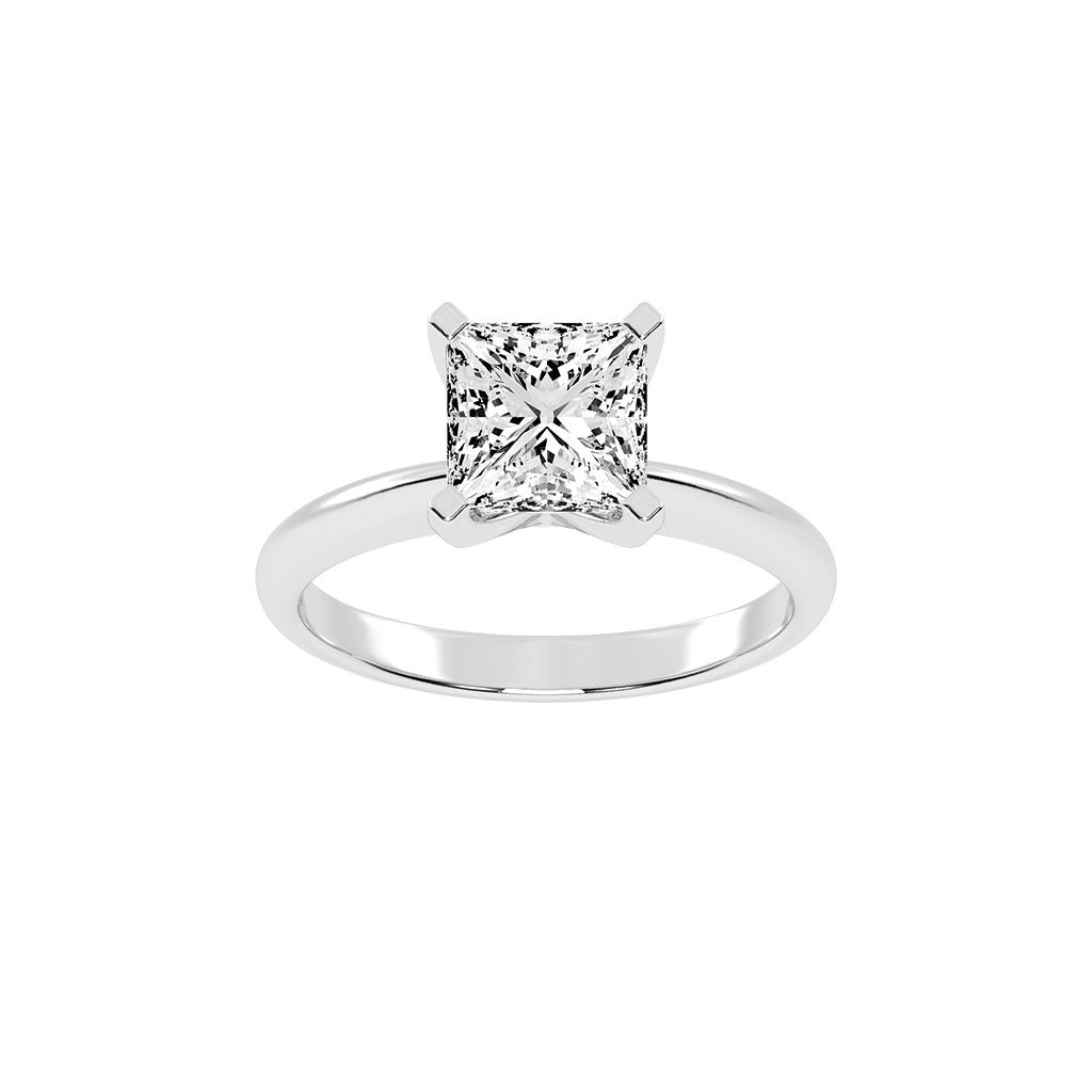 Solavesta Peg head princess cut lab diamond ring