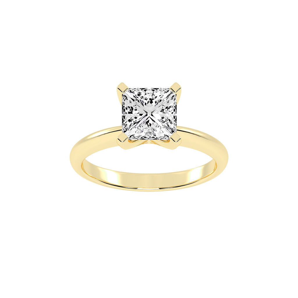 Solavesta Peg head princess cut lab diamond ring