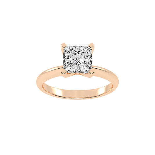 Solavesta Peg head princess cut lab diamond ring