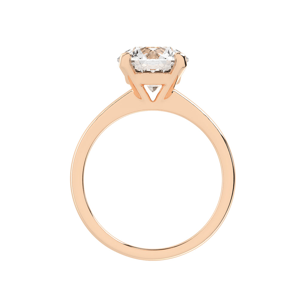 Solensia round cut solitaire lab diamond ring