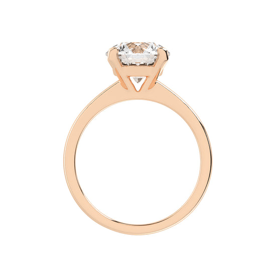 Solensia round cut solitaire lab diamond ring