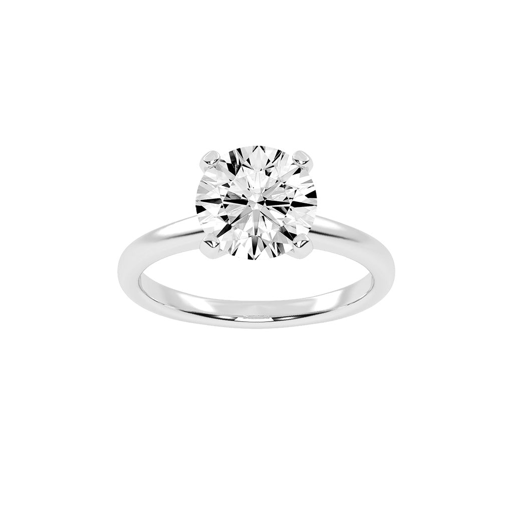 Solensia round cut solitaire lab diamond ring