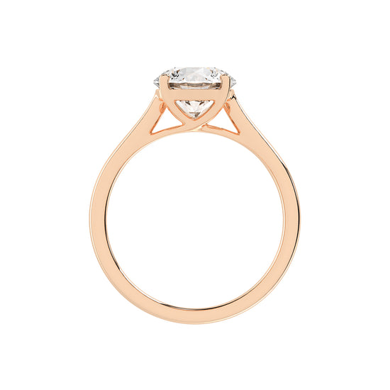Solandrea round cut solitaire lab diamond ring
