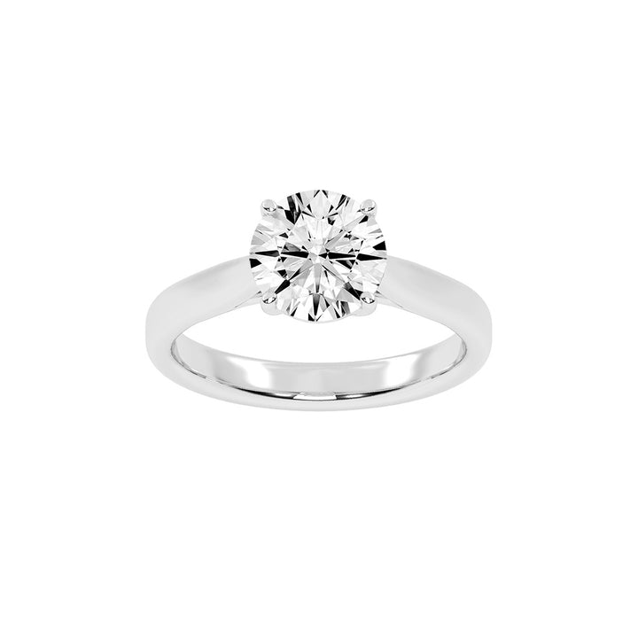 Solandrea round cut solitaire lab diamond ring