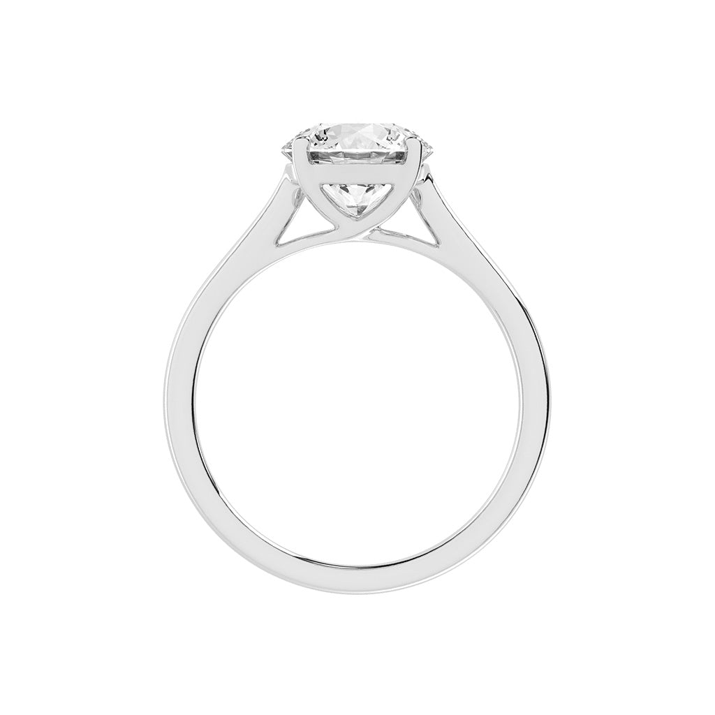Solandrea round cut solitaire lab diamond ring