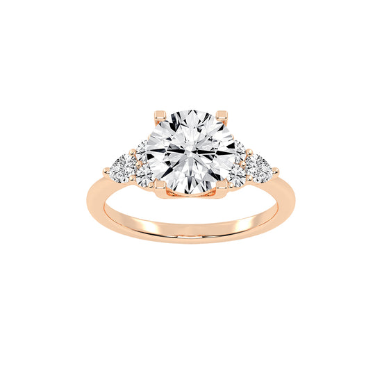 Solandrea round cut solitaire lab diamond ring Copy
