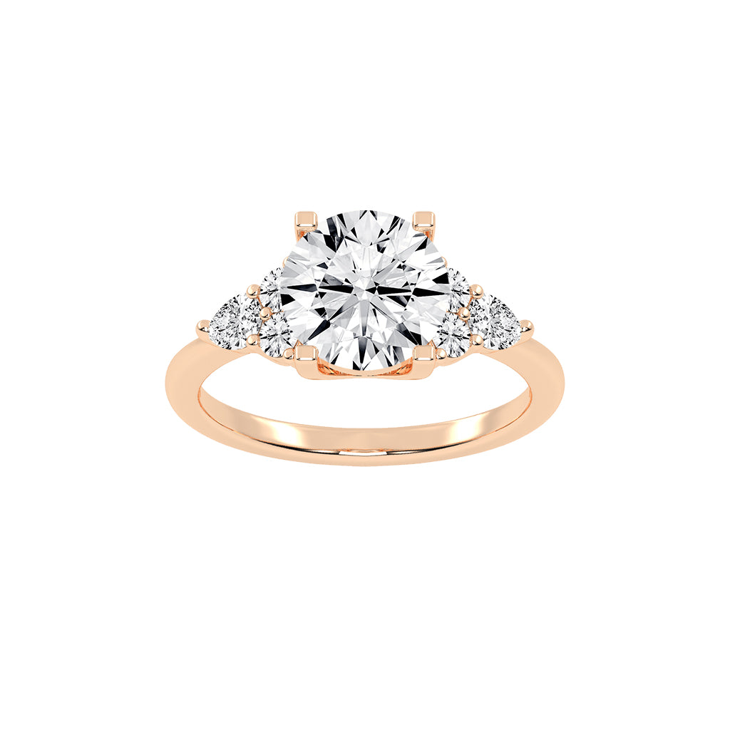 Solandrea round cut solitaire lab diamond ring Copy
