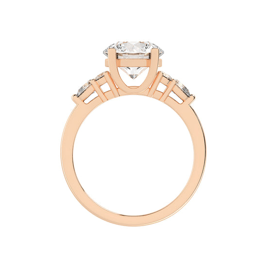 Solandrea round cut solitaire lab diamond ring Copy
