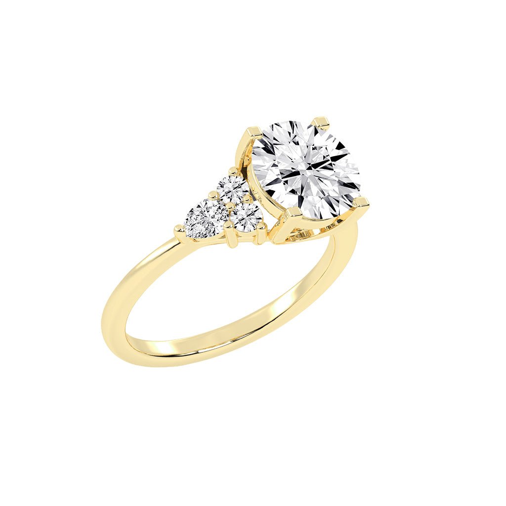 Solandrea round cut solitaire lab diamond ring Copy