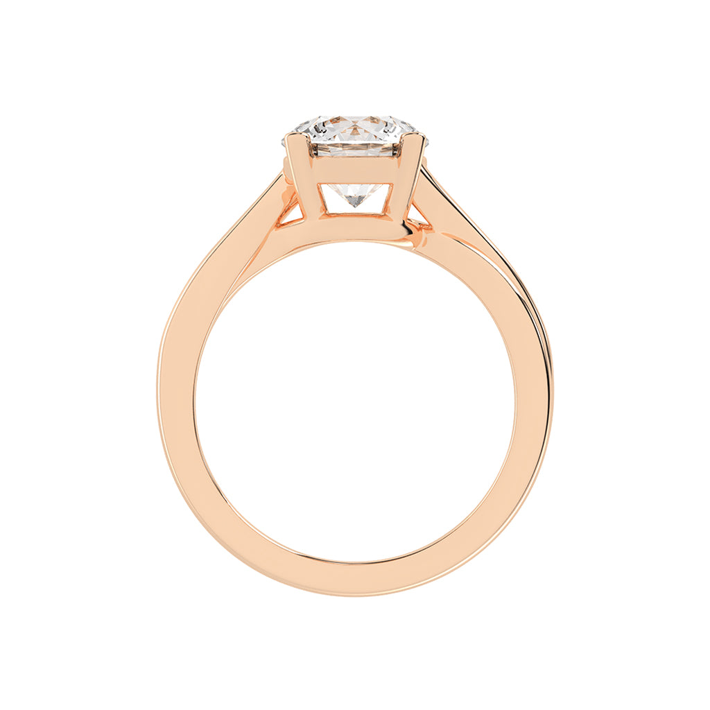 Solterione  round cut solitaire lab diamond ring
