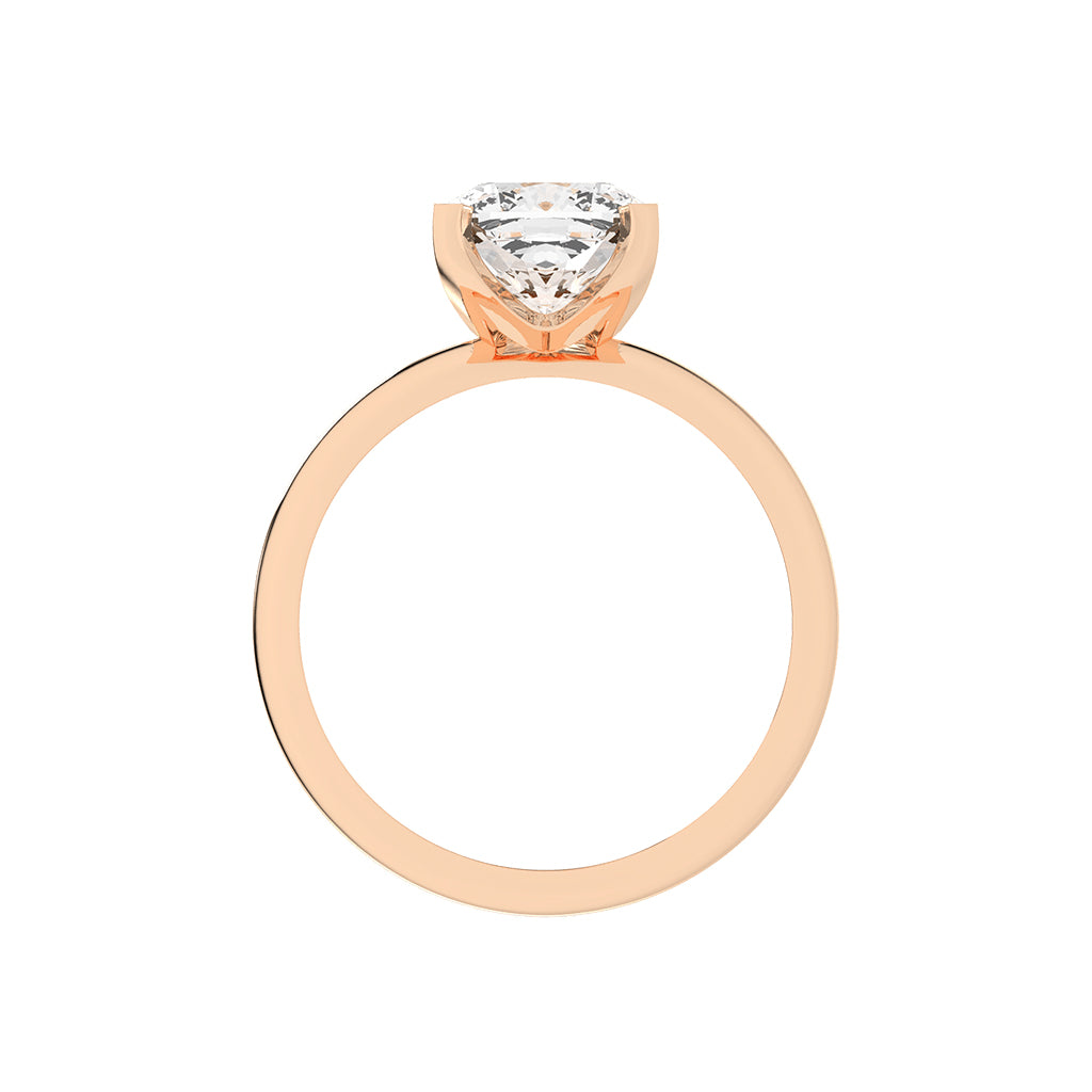 Solindaire Cushion Cut Solitaire Lab Diamond Ring