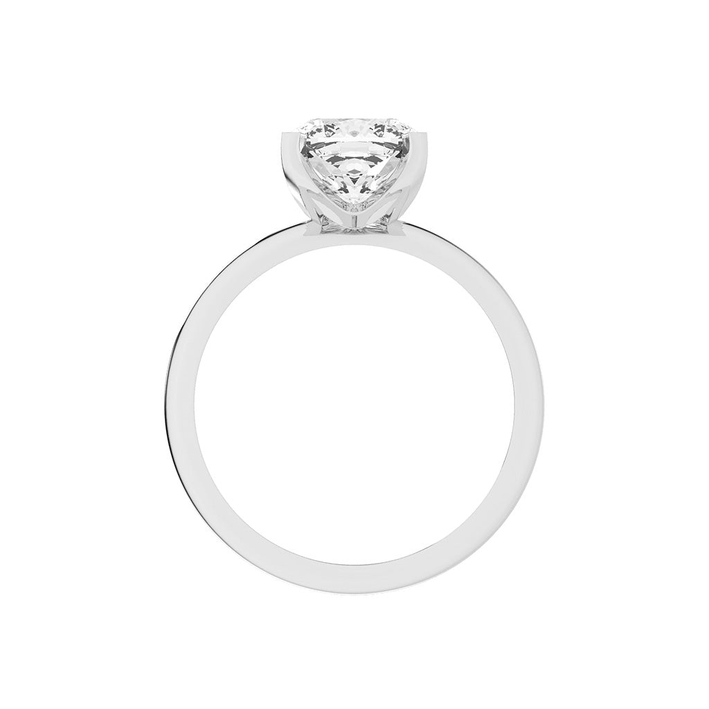 Solindaire Cushion Cut Solitaire Lab Diamond Ring